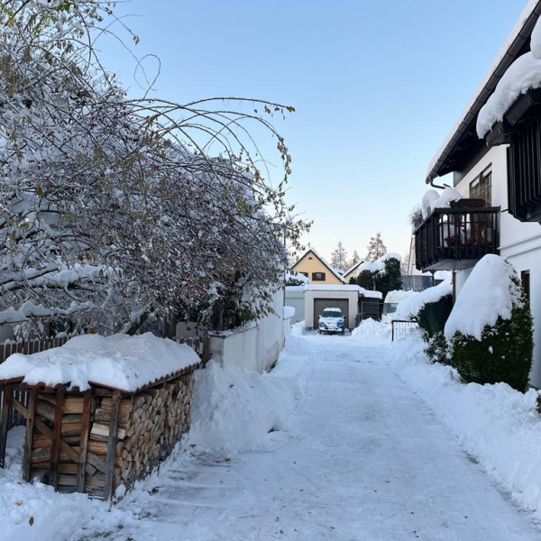 Geräumte Hof-Einfahrt